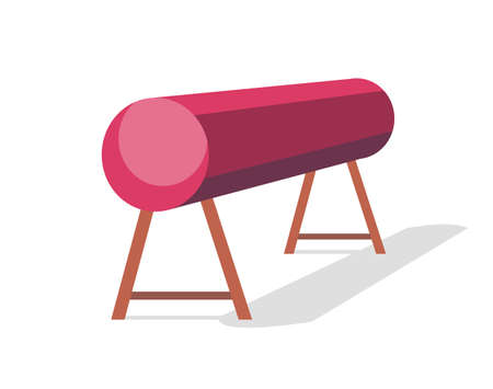 School gym equippment for kids active games and sport exercises. Projectile for gymnastic exercisesのイラスト素材