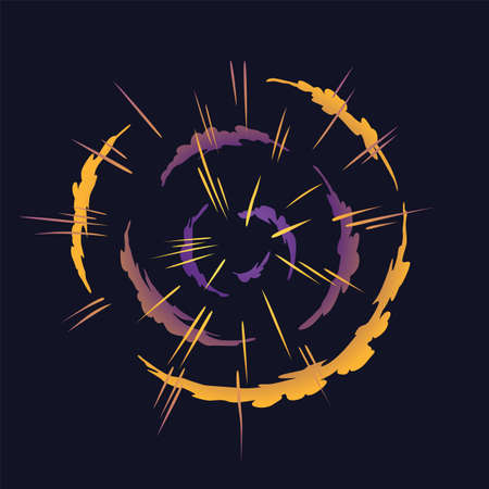 Cartoon explosion icon. Comic book element. Boom cloud and flame, smoke and explode. Boom effect vector element for game designのイラスト素材