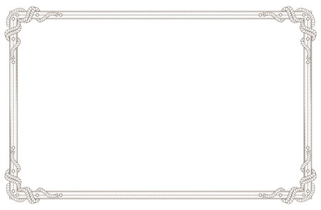 Old vintage frame. Retro floral rectangle. Decorative antique museum picture border or deco deviderのイラスト素材