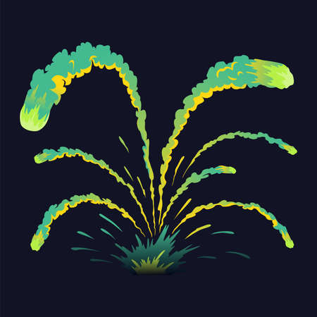 Cartoon explosion icon. Comic book element. Boom cloud and flame, smoke and explode. Boom effect...