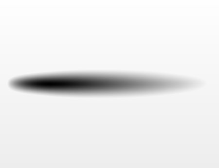 Shadow effect. Realistic blurred edges shadow of isolated template. Oval drop shadow for any vector objectsのイラスト素材