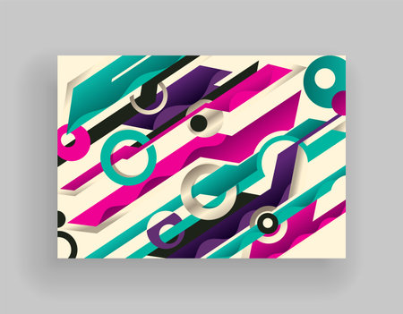 Minimal cover design. Colorful gradient vector background. Modern template design for web. Future geometric pattern. Modern color brochure or catalogのイラスト素材