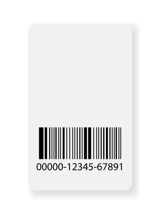 Empty ticket template. Blank concert ticket or lottery coupon. Event coupon or cinema movie theater card. Festival or circus paper empty flyer. Vector isolated illustrationのイラスト素材
