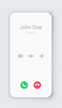 Smartphone dial phone ui set. Phone pad, call screen with keypad dial buttons. Mockup incoming call. Vector isolated illustration touchscreen telephone interfaceのイラスト素材