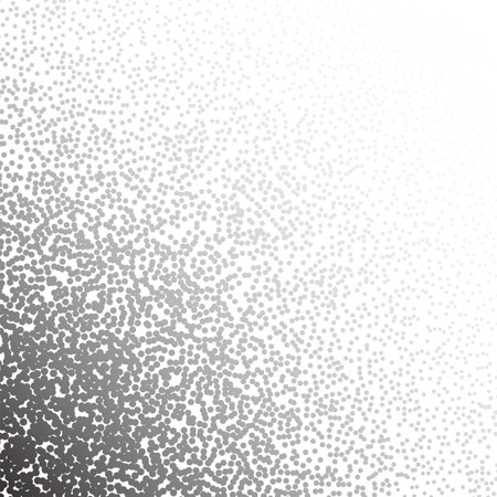 Dotwork noise gradient vector background. Black noise stipple dots. Sand grain effect. Abstract grunge spray bannerのイラスト素材