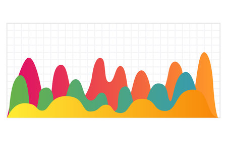 Business graph. Vector flat design infographic element. Bar chart or diagram for data visualization. Statistics icon for finance presentation, data analysis or stats toolsのイラスト素材