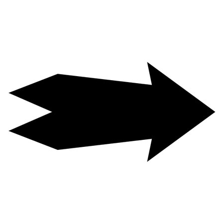 Arrow icon. Modern simple arrow or cursor. Directional arrow flat style isolated on white background. Vector illustrationのイラスト素材
