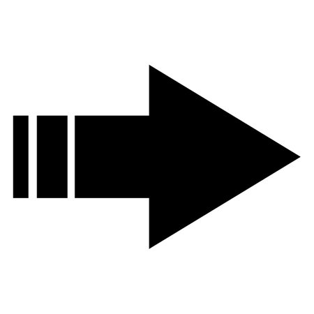 Arrow icon. Modern simple arrow or cursor. Directional arrow flat style isolated on white background. Vector illustrationのイラスト素材