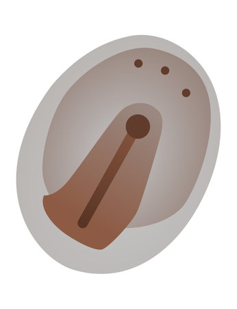 Hearing aid. Sound amplifier for patients with hearing loss. Medicine and health. Realistic object. Treatment and prosthetics in otolaryngologyのイラスト素材