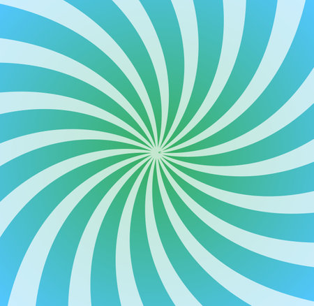 Comic swirl background. Swirl radial pattern or abstract sunburst wallpaper. Vertigo pattern. Abstract rays, vector illustrationのイラスト素材