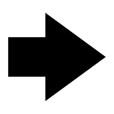 Arrow icon. Modern simple arrow or cursor. Directional arrow flat style isolated on white background. Vector illustrationのイラスト素材