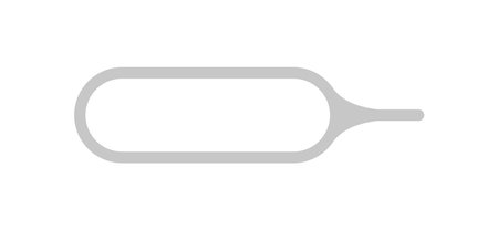 Sim card tool, icon isolated. Tool to get smart cellular wireless communication gsm chip, electronics and telecommunication microchip on white. Vector mobile technologyのイラスト素材