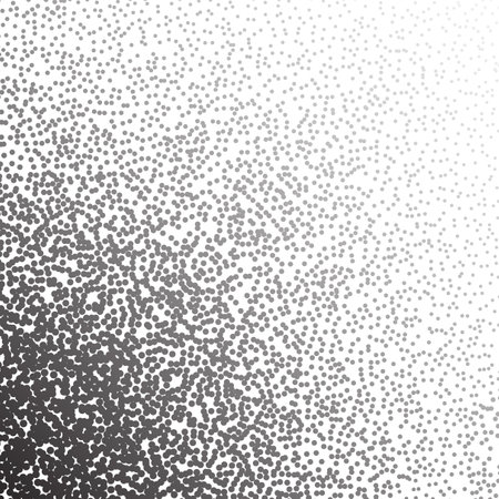 Dotwork noise gradient vector background. Black noise stipple dots. Sand grain effect. Abstract grunge spray bannerのイラスト素材