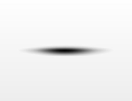 Shadow effect. Realistic blurred edges shadow of isolated template. Oval drop shadow for any vector objectsのイラスト素材