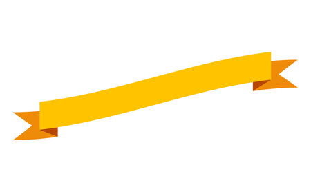 Ribbon banner. Blank tape banner for advertising promotion, sale text or heading. Elegant retro flag, background stripe. Flat title decoration, badge or frameのイラスト素材