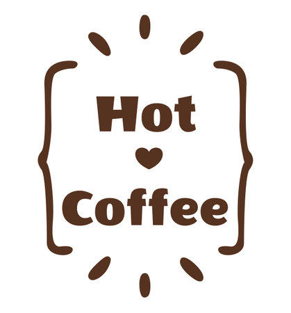 Coffee cups lettering. Phrase about Coffee to go. Typography quote design. Calligraphy style Hot drinks shop promotionのイラスト素材