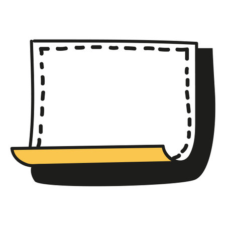 Journal doodle icon. Hand drawn banner or element for notebook, diary and planner. Doodle scribble style. Vector illustrationのイラスト素材