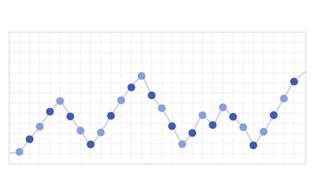 Business graph. Vector flat design infographic element. Bar chart or diagram for data visualization. Statistics icon for finance presentation, data analysis or stats toolsのイラスト素材