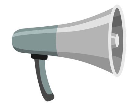Megaphone icon. Amplify your message with this bold and attention-grabbing graphic. Perfect for marketing and communication themes. Loudのイラスト素材