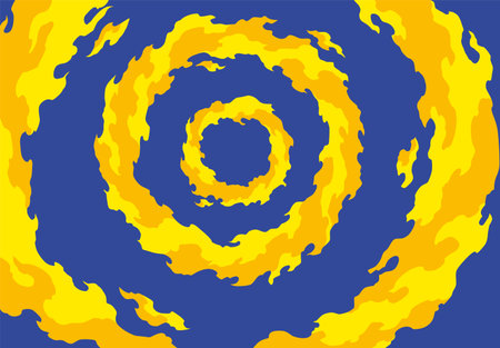 Comic book flame background. Cartoon explosion element. Boom cloud and flame, smoke and explode. Boom effect vector element for game designのイラスト素材