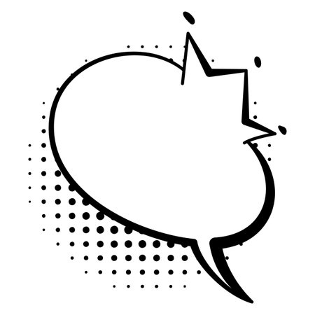 Comic style speech bubble. Speech balloon or element. Funny vector design element. Vector cartoon iconのイラスト素材