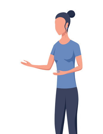 Angry female shouting to other, marriage problems. Woman quarrel, wife arguing, family conflict. Vector cartoon illustrationのイラスト素材