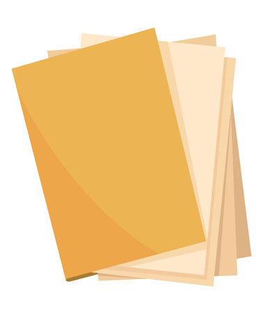 Folders icon. Documents business icon management office data. Technology information archive isolated design. Information storage technologyのイラスト素材