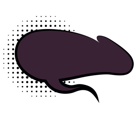 Comic style speech bubble. Speech balloon or element. Funny vector design element. Vector cartoon illustration isolated on white backgroundのイラスト素材