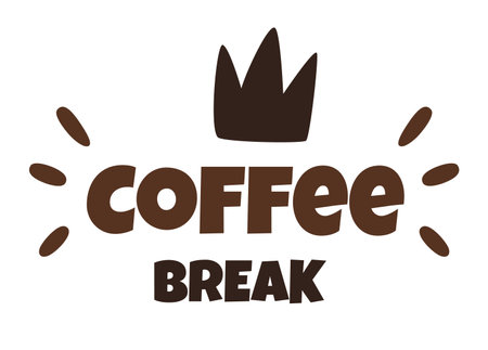 Coffee cups lettering. Phrase about Coffee to go. Typography quote design. Calligraphy style Hot drinks shop promotionのイラスト素材