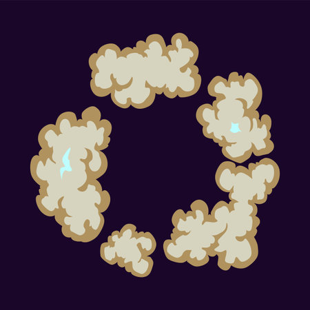 Explosion animation. Cartoon burst effect of vector comic boom and bang. Bomb blasts or explosive power energy flash, war game attacks animation. Vector illusrationのイラスト素材