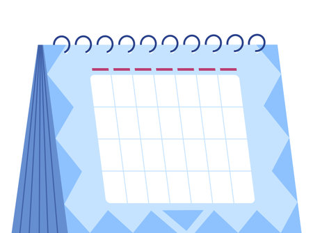 Planning concept. Vector entrepreneurship and calendar schedule planning with filling course campaign. Business meeting and events organizing process, office workingのイラスト素材