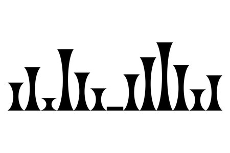 Sound wave. Audio digital equalizer technology, musical pulse vector Illustration. Voice line waveform or volume level symbol. Curve radio waveのイラスト素材