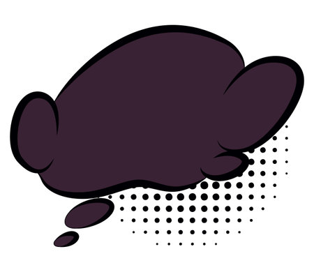 Comic style speech bubble. Speech balloon or element. Funny vector design element. Vector cartoon illustration isolated on white backgroundのイラスト素材