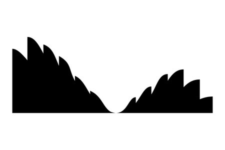 Sound wave. Audio digital equalizer technology, musical pulse vector Illustration. Voice line waveform or volume level symbol. Curve radio waveのイラスト素材