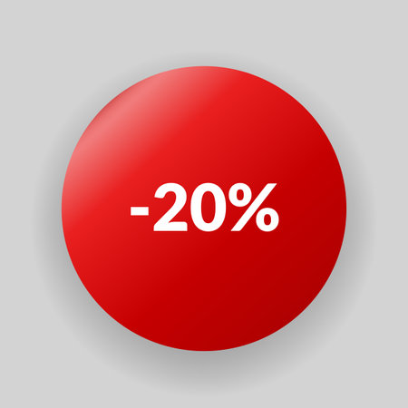 Corner or ribbons icon. Product red banner, price shopping tag. Promotion sale badge, special offer sticker. Discount and price offer concept. Vector sticker templateのイラスト素材