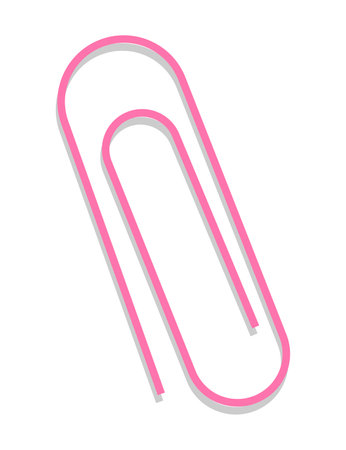 Paper notes stickers. paper clip as element for pin memo messages on paper sheets and office notice or information boardのイラスト素材