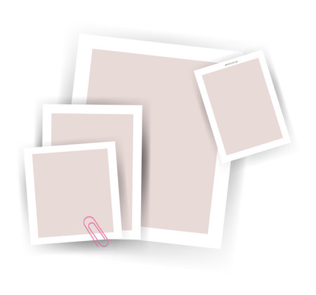 Paper notes stickers. Place for memo messages on paper sheets. Attached with sticky colorful tape on grey background isolated vector illustrationのイラスト素材