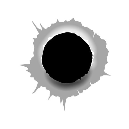 Bullet hole design for your projectsのイラスト素材