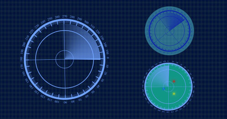 Enemy aircrafts or ships detected by radar scan, object's speed and location monitoring. scanning...