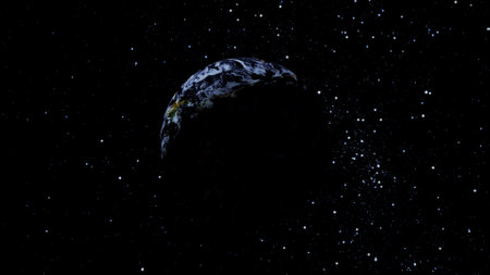 Planet earth isolate on white. 3d render of planet earth isolated on black background.
