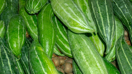 Fresh vegetable in the street market.の写真素材