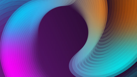 abstract gradient colorful background with waves.