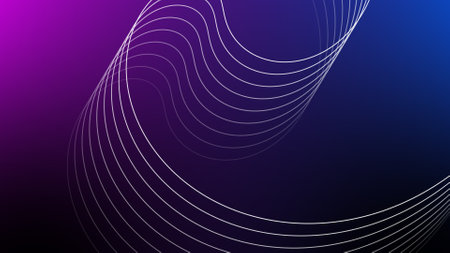 Abstract blue line with glowing light. Glowing blue line modern motion background. Abstract...