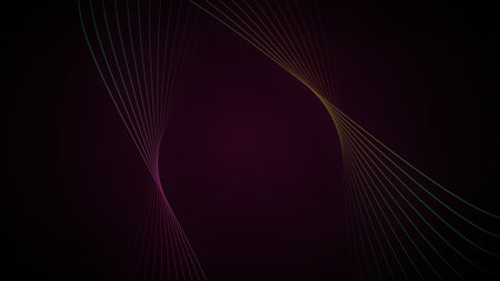 Artistic movement of geometric line. geometric simple line.