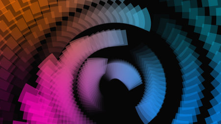 abstract gradient colorful background with waves.の写真素材