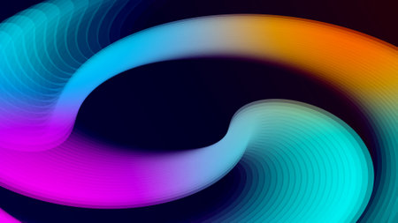 abstract gradient colorful background with waves.