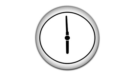 Abstract clock isolate on white background.の写真素材