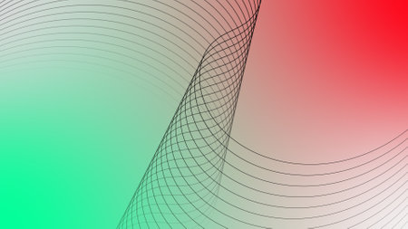 Artistic movement of geometric line. geometric simple line.