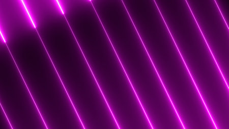 Blue color geometric line with glowing neon light. Blue color abstract neon light background.の写真素材