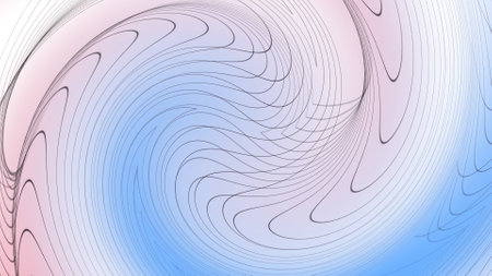 Geometric digital line art background. Abstract curved geometric line pattern.の写真素材